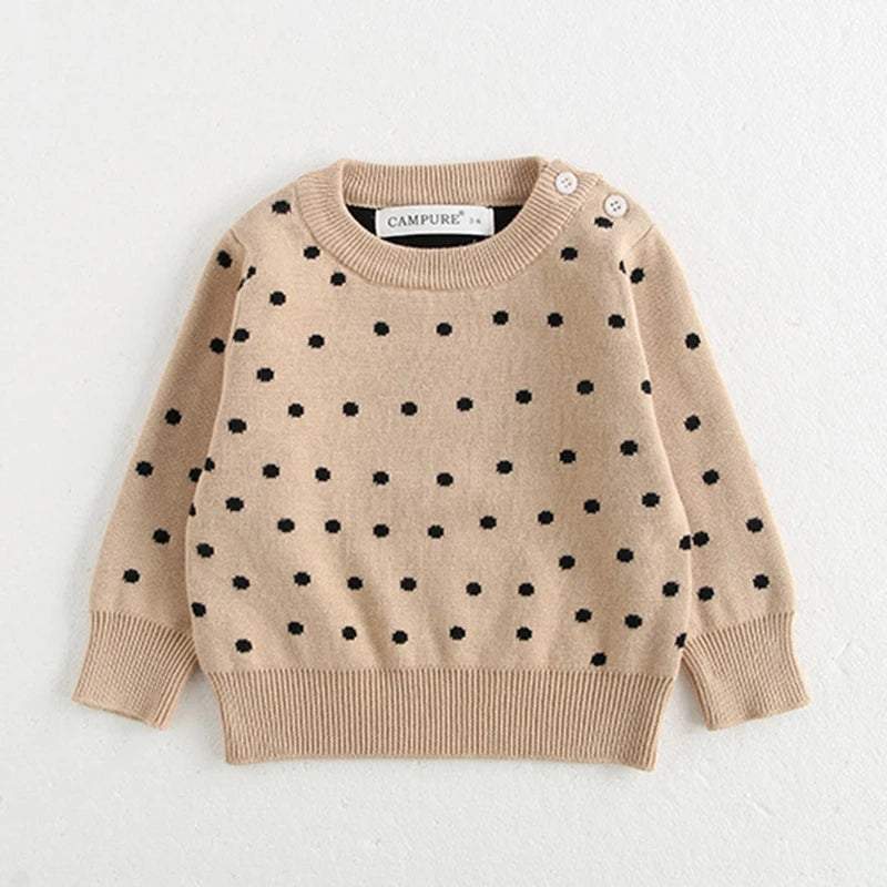 Baby Girl Knit Sweater & Bell-Bottom Set