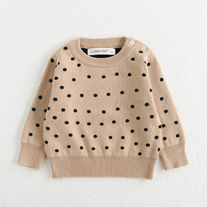 Baby Girl Knit Sweater & Bell-Bottom Set