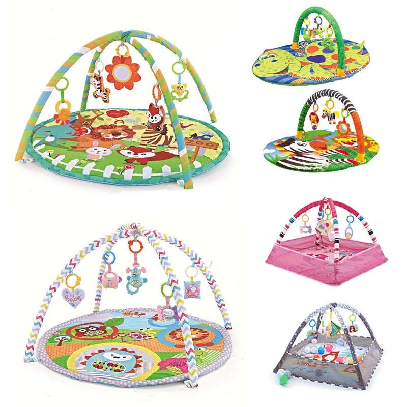 Baby Activity Play Mat Gym with Fitness Frame