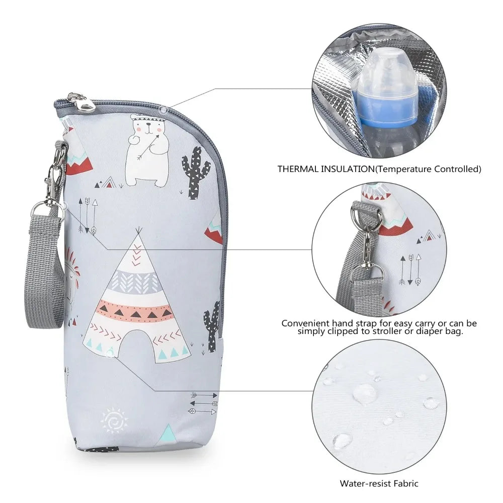 Portable Baby Bottle Warmer Insulated Bag
