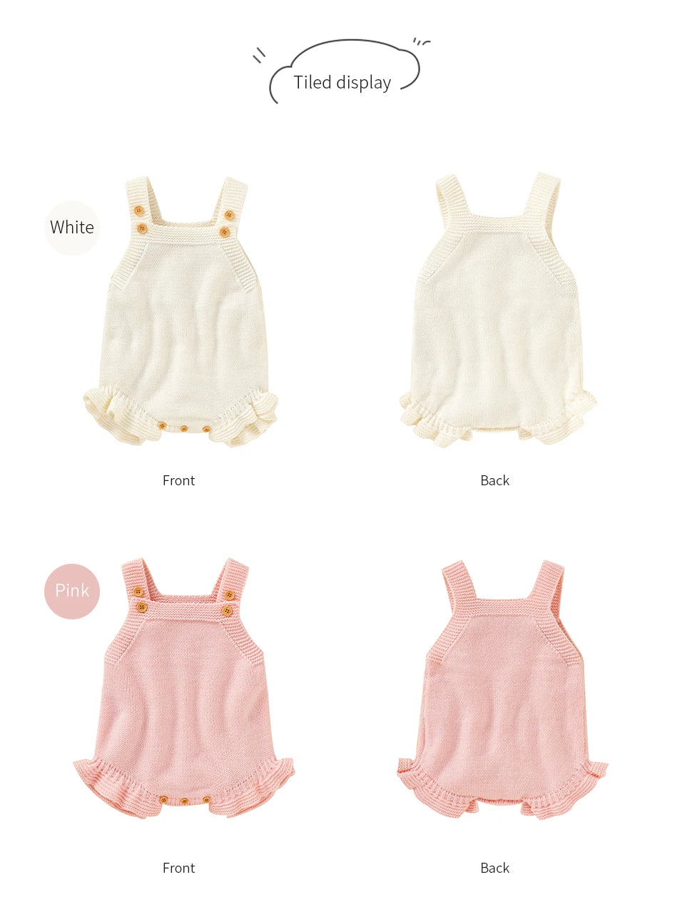 Baby Girl Knitted Summer Romper