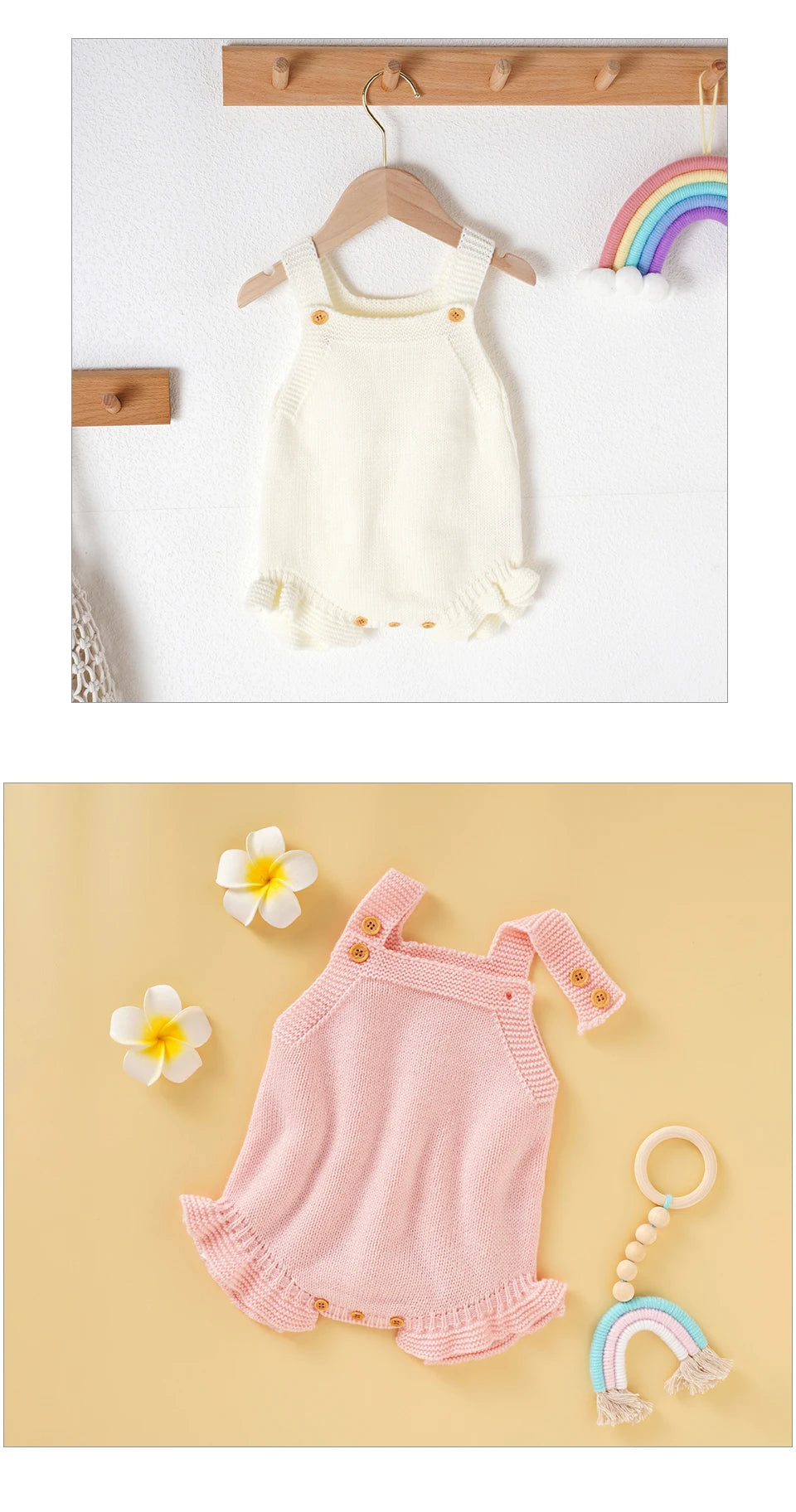 Baby Girl Knitted Summer Romper