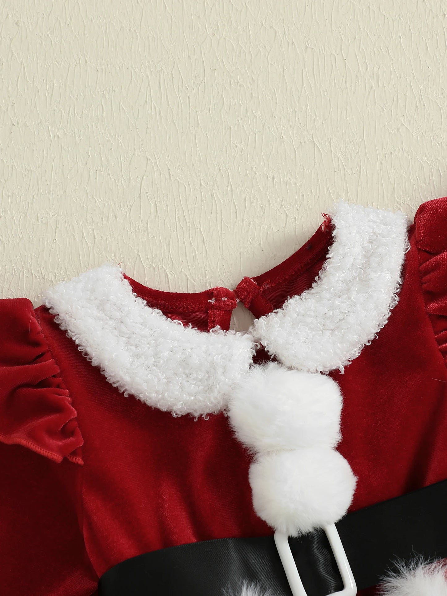 Baby Girl Christmas Santa Bodysuit Dress Set