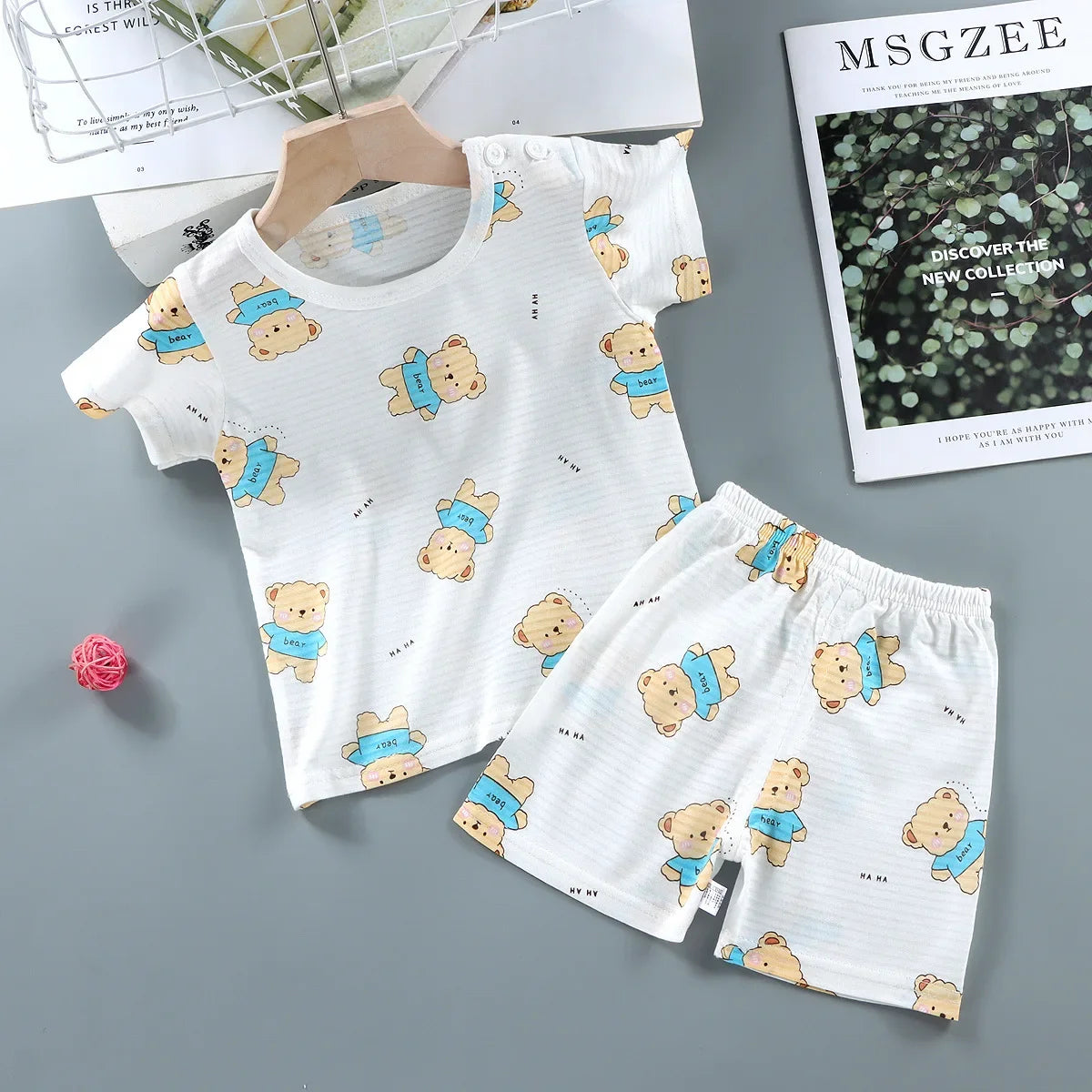 Kids Summer Cotton T-Shirt & Shorts Set