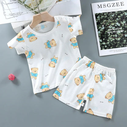 Kids Summer Cotton T-Shirt & Shorts Set